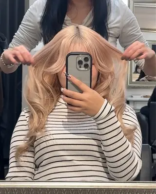 ロング 堀江／韓国／透明感 ／みずき🐩のヘアスタイル