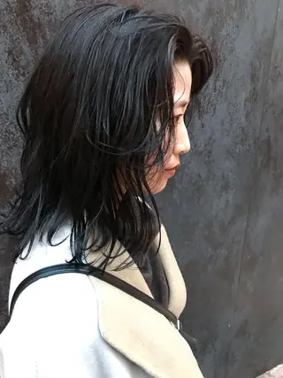 ミディアム カラー 🇰🇷カルマパーマ kaito🇰🇷のヘアスタイル