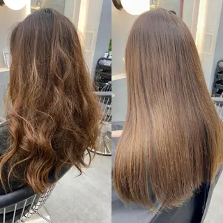 セミロング 顔周り/ブリーチなし /縮毛矯正🫧伊勢のヘアスタイル