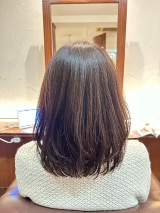 ミディアム カラー kamiyu hair&spa所属・木下 水琴のヘアスタイル