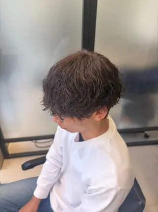 パーマ メンズ 曲がる縮毛矯正/ メンズパーマ森隆之介のヘアスタイル