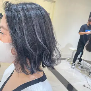 ミディアム カラー 心斎橋/ブリーチなし 髪質改善/レイヤーのヘアスタイル