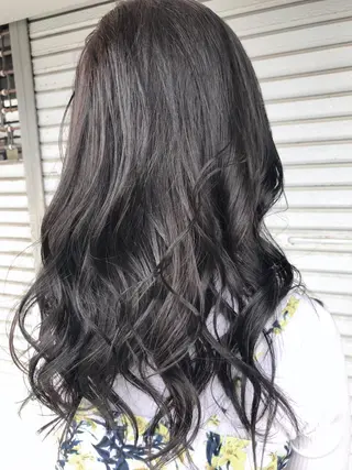 セミロング カラー レイヤーカット匠 イソザキノリユキのヘアスタイル