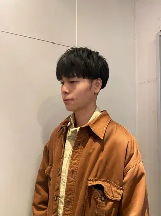 メンズ レイヤーボブ/ 艶カラー/サナ🌼のヘアスタイル