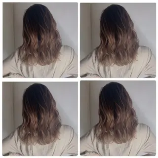 セミロング カラー 京都大人女性ショート 徒歩1分/秋山のヘアスタイル