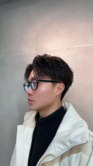 ショート パーマ メンズ Alo所属・💥メンズパーマ /表参道/モント💥のヘアスタイル