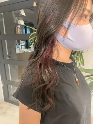 ミディアム カラー ヘアアレンジ yuka .のヘアスタイル