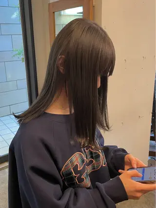 ミディアム カラー ♡トップスタイリス ト/美髪矯正hinaのヘアスタイル