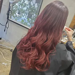 ロング カラー Le Lien カジのヘアスタイル