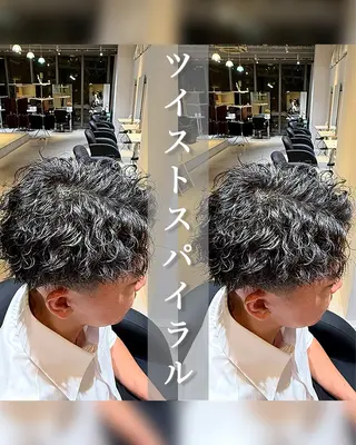 ショート パーマ メンズ AITOKYO　名古屋店所属・山内 優成のヘアスタイル