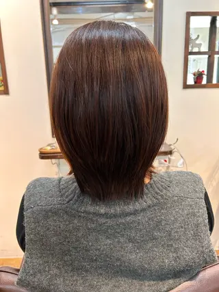 ミディアム カラー canonart上田 里恵のヘアスタイル