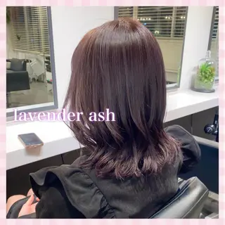 セミロング カラー 💗ガーリーヘア🎀 saki💗のヘアスタイル