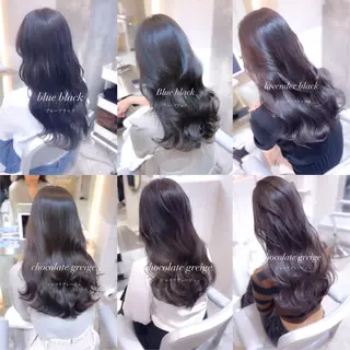 セミロング カラー 髪質改善/韓国ヘア レイヤー/新宿/ロミのヘアスタイル