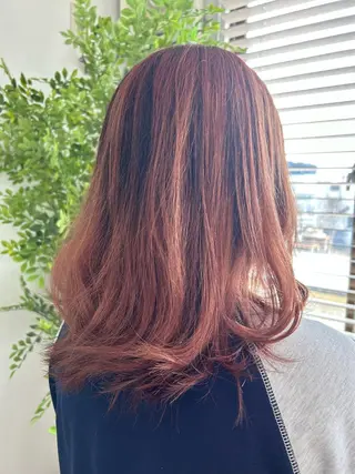 ミディアム カラー 💙まこと💙艶 カラー(Rico)のヘアスタイル