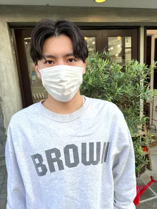 ショート メンズ 木村陸弥 似合わせ 透明感カラー🌿のヘアスタイル