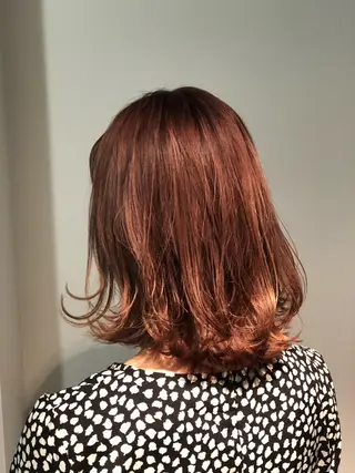 ミディアム カラー ブリーチ縮毛矯正/ デサキ ショウヘイのヘアスタイル