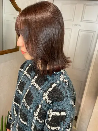 ミディアム カラー ナチュラル透明感🌱 小山美樹子のヘアスタイル