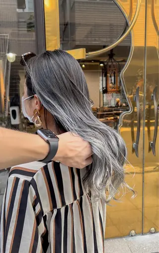 ロング カラー 海外デザイン🇺🇸 石渡諒太のヘアスタイル