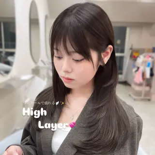 ロング 🎀Ami/新宿/レ イヤー/韓国ヘア🎀のヘアスタイル
