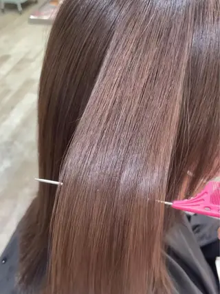 ロング 艶カラー/縮毛矯正/ ケア/アレンジ/桜悠のヘアスタイル