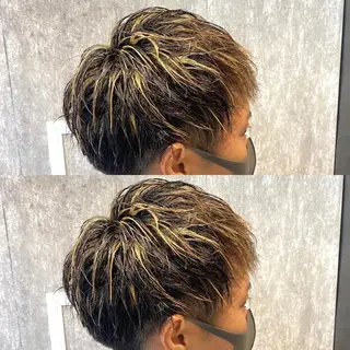 ショート カラー メンズ 𝙱𝙻𝙴𝙽 𝚋𝚢 𝚍𝚘𝚝.所属・🤍BLEN 窓🤍のヘアスタイル