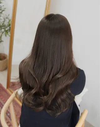 ロング カラー 🪞透けヘア髪質改善 艶ベージュ/nagiのヘアスタイル