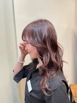 ロング 白髪ケア  BAUM まやのヘアスタイル