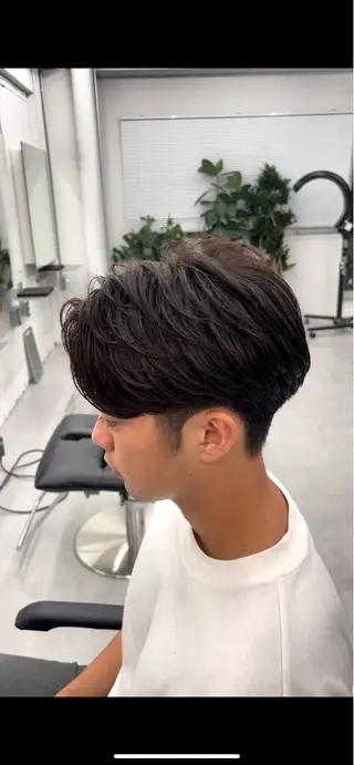 パーマ メンズ 💋ホワイトメッシュ /パーマ/メンズ💋のヘアスタイル