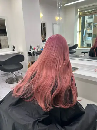 ロング カラー 韓国/トレンド レイヤー【101】のヘアスタイル