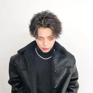 ショート カラー メンズ ボブ/透明感カラー 🇰🇷Ryotaのヘアスタイル