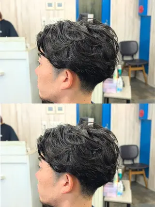 メンズ パーマ メンズパーマ/顔周り レイヤーカット/えののヘアスタイル