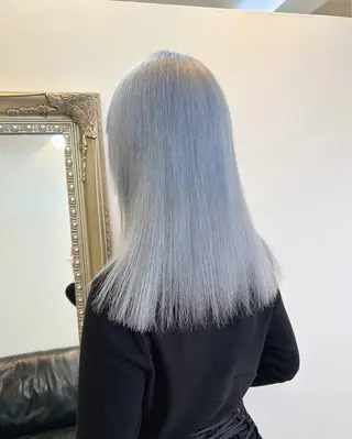 セミロング カラー ANKH CROSS 🦋mako🦋のヘアスタイル