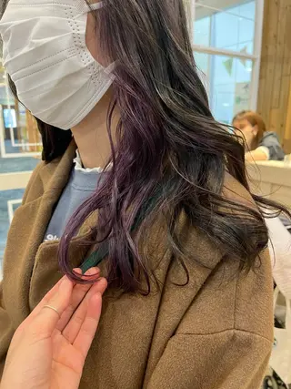 カラー Ancheri by flammeum戸塚店所属・ひな/ボブカット/ ブリーチなしWカラーのヘアスタイル