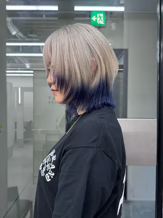 ミディアム カラー GO TODAY 福岡大名Bellus店所属・🫧ショートウルフ ボブウルフ🫧 糸瀬のヘアスタイル