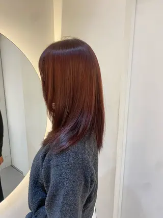 セミロング カラー nok所属・レイヤー/ベージュ/ どますず🌺のヘアスタイル