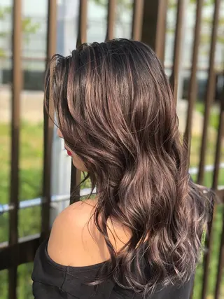 ロング カラー 斉藤 翔平のヘアスタイル