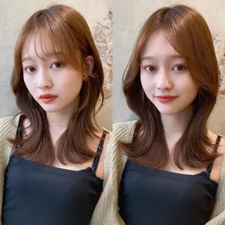 カラー 新宿透明感カラー藤田 大樹のヘアスタイル