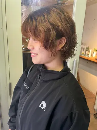 ショート パーマ YUKI 新宿 カット/パーマのヘアスタイル