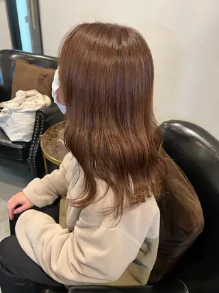 ロング カラー ヘアアレンジ 志賀 あずみのヘアスタイル
