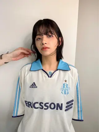 ショート カラー レイヤーパーマ＊ 顔まわり似合わせのヘアスタイル