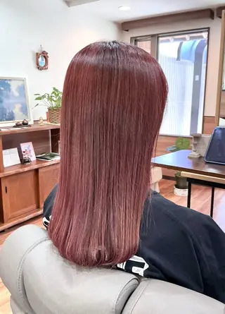 ミディアム カラー Annon プライベートサロンのヘアスタイル