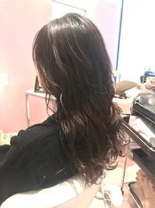 セミロング 所渉/韓国レイヤー /ウルフカットのヘアスタイル