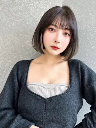 ミディアム カラー Lond jeloud 名古屋所属・髪質改善 の達人/杉原碧仁のヘアスタイル