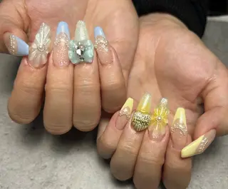 ネイル yuan⭐️ pas á pasのネイルデザイン