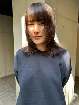 ショート カラー 似合わせウルフ/ レイヤー/山本祐輔のヘアスタイル