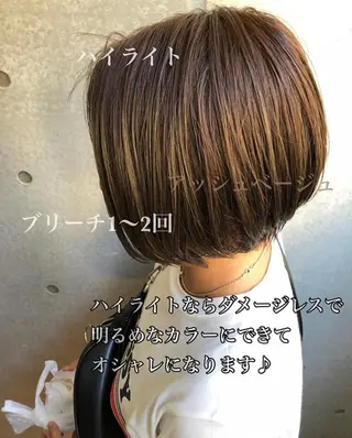ショート カラー 🤎ベージュカラー 🐶メンズパーマのヘアスタイル
