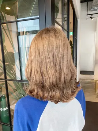 ミディアム ベージュカラー/新潟 カラー特化/落合優吾のヘアスタイル