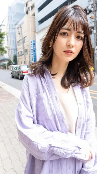 カラー ミディアム ANGELICA 吉川智昭のヘアスタイル