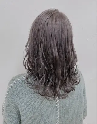 ミディアム カラー ダブルカラー 韓国ヘアKYONのヘアスタイル