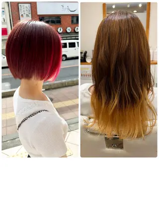 セミロング アザマ　ヤスカツ _rosso 川口のヘアスタイル